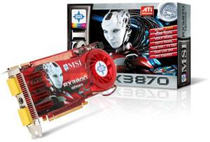 MSI ATI RX3870 graphics card