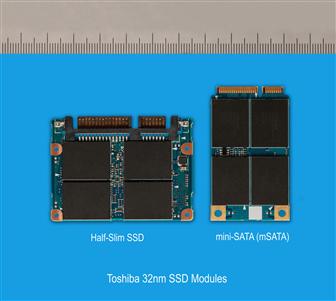 Toshiba 32nm SSD using mSATA