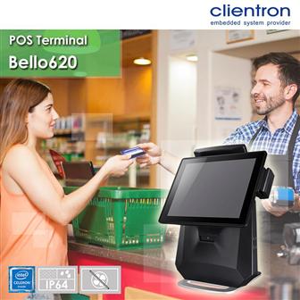Clientron introduced new 12嚙踝蕭 All-in-One POS Bello620 with lightweight and ultra-slim design.