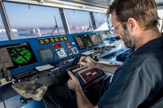 Brabo's team of professional harbor pilots uses Getac F110-EX to guide ships in the Port of Antwerp in Belgium, Europe's second-largest seaport.