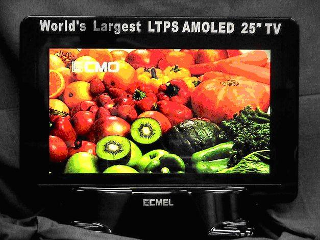 CMO and CMEL develop 25-inch AM OLED TV panel