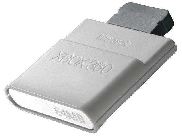Microsoft's current 64MB memory unit for the Xbox 360