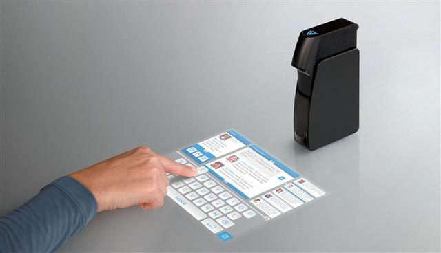 Light Blue Optics projector with interactive touch screen
