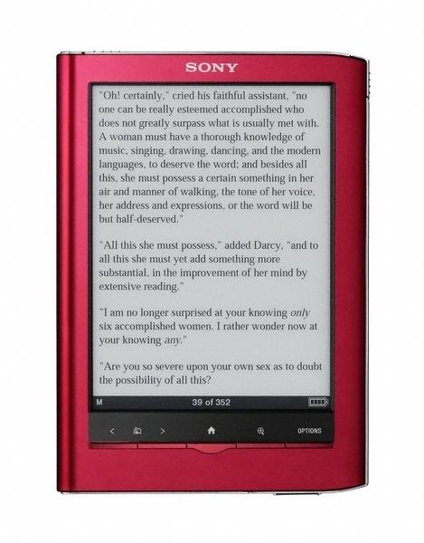 Sony e-book reader, the PRS-650 Touch Edition