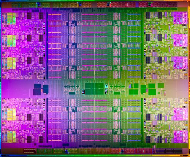 Intel new Xeon E7 server processor die