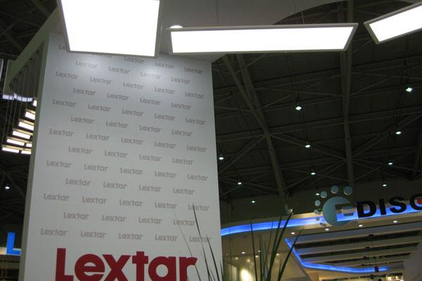 Lextar panel LED lights installed on the ceiling