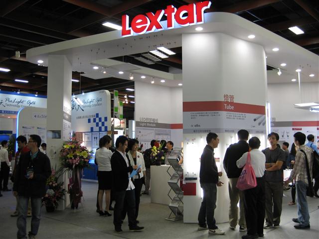 Lextar booth in 2013 Taiwan International Lighting Show