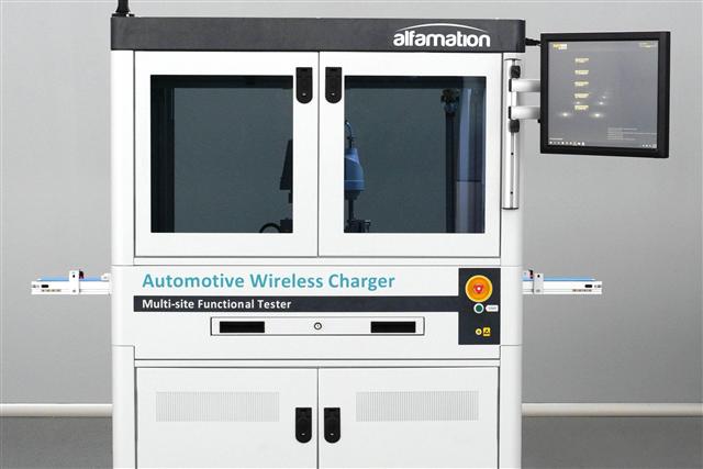 Alfamation tester for automotive wireless chargers