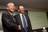 Elpida CEO Yukio Sakamoto and ProMOS chairman ML Chen