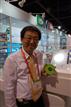 CMC chairman Robert Wong poses with a Super Flexible BD disc