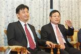 Wen-Jui Huang, general manager of Giga Solar (left), Chi-jen Chen, chairman of Giga Solar (Right)