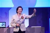 AMD CEO Lisa Su shows a Zen-based CPU