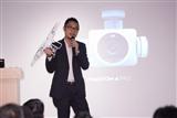 DJI showcasing its drone products in Taipei