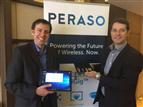 Peraso product development vice president Brad Lynch (left) and sales vice president John Tryhub