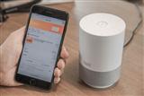 Alibaba-developed smart speaker, Tmall Genie (right)