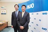 AUO chairman Paul Peng (front) and president Michael Tsai