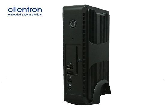 The Clientron thin client F800 based on the new Intel Celeron SoC to optimize the virtual desktop experience.