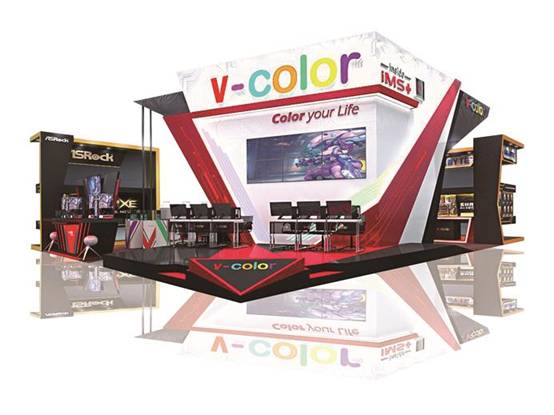 V-Color Computex 2018 booth at Taipei Nangang Exhibition Center