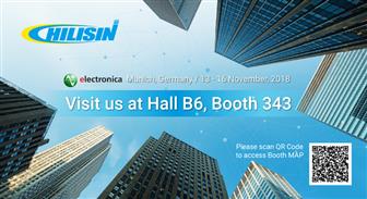 Chilisin Group invites visitors of electronica 2018 to join Chilisin, ASJ and Ferroxcube for the first co-exhibition at Hall B6 Booth no.343