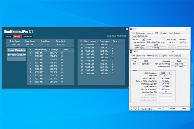 Memory kit validation on the Trident Z5
