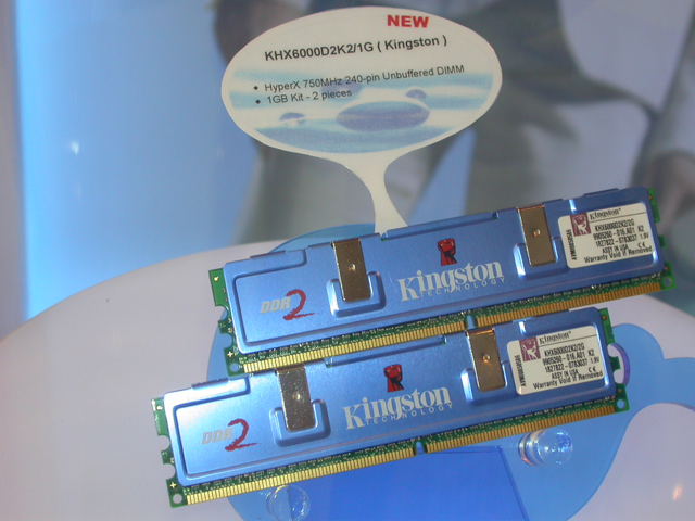 Kingston Technology KHX6000D2K2 DDR2-750 (1GB) memory module