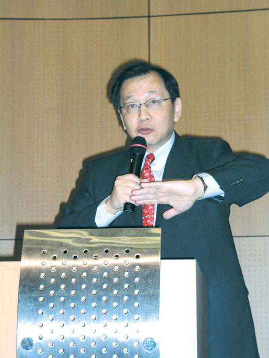TSMC CEO Rick Tsai delivered a speech at a recent event