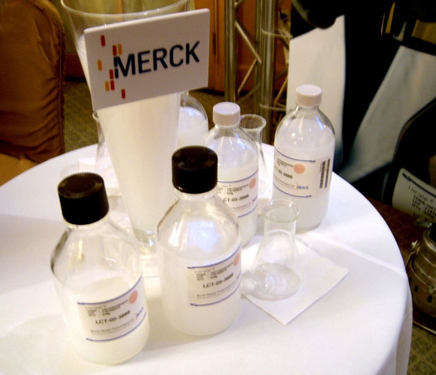 Production samples of liquid crystals from Merck