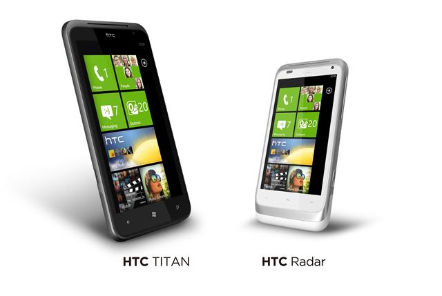 HTC Titan and HTC Radar