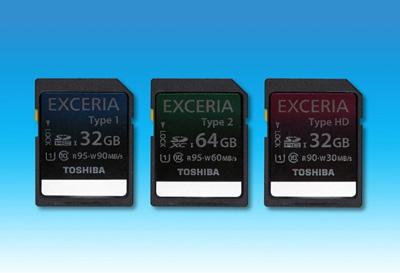 Toshiba Exceria-series SD cards